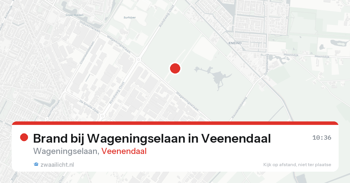 Brand bij Wageningselaan in Veenendaal — 24 aug 2026