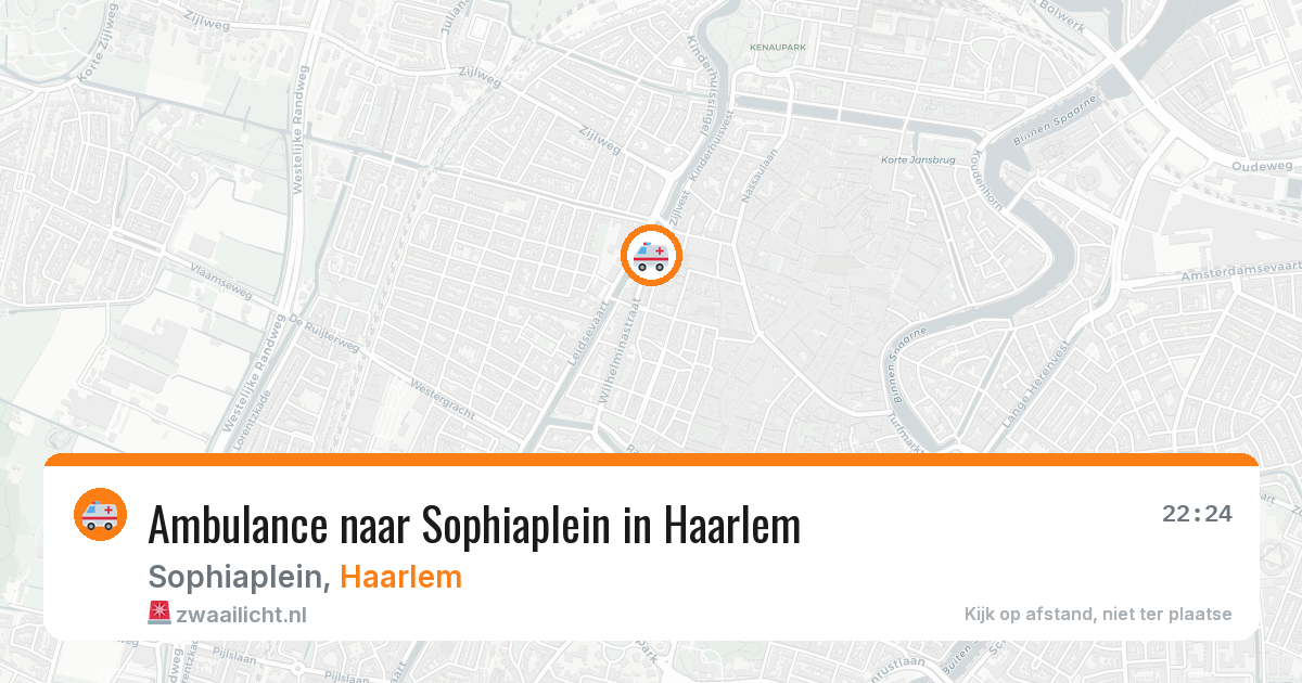Ambulance naar Sophiaplein in Haarlem — 9 jul 2026