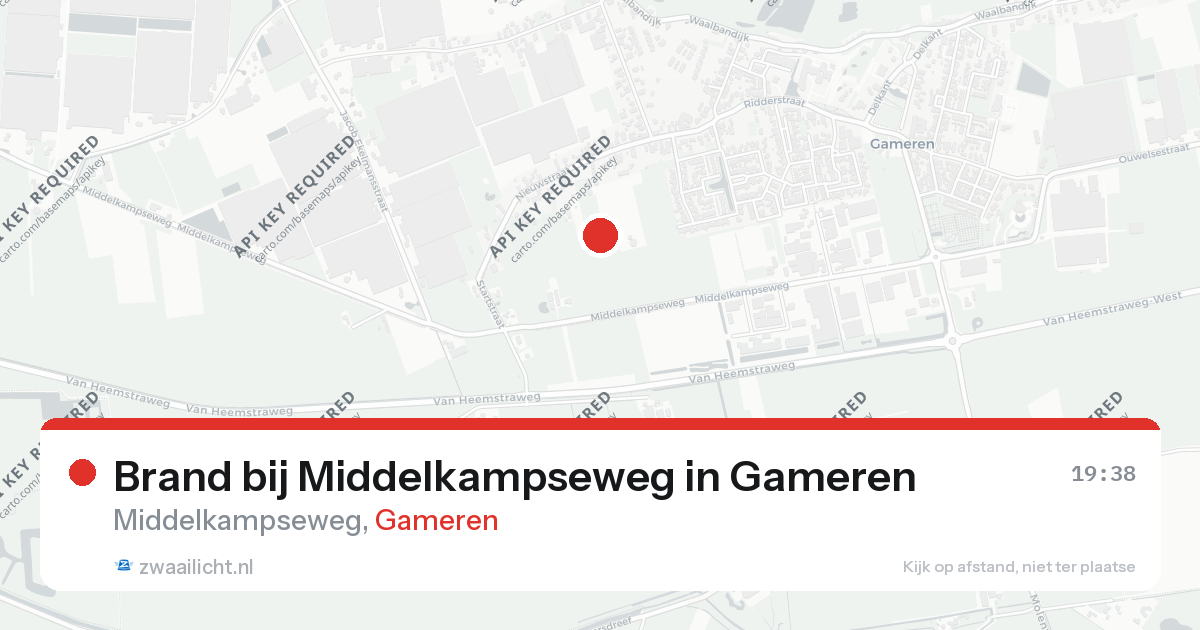 Brand bij Middelkampseweg in Gameren — 24 aug 2026