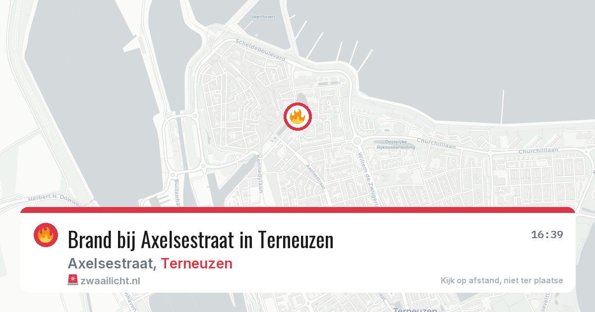 Brand bij Axelsestraat in Terneuzen — 8 aug 2026