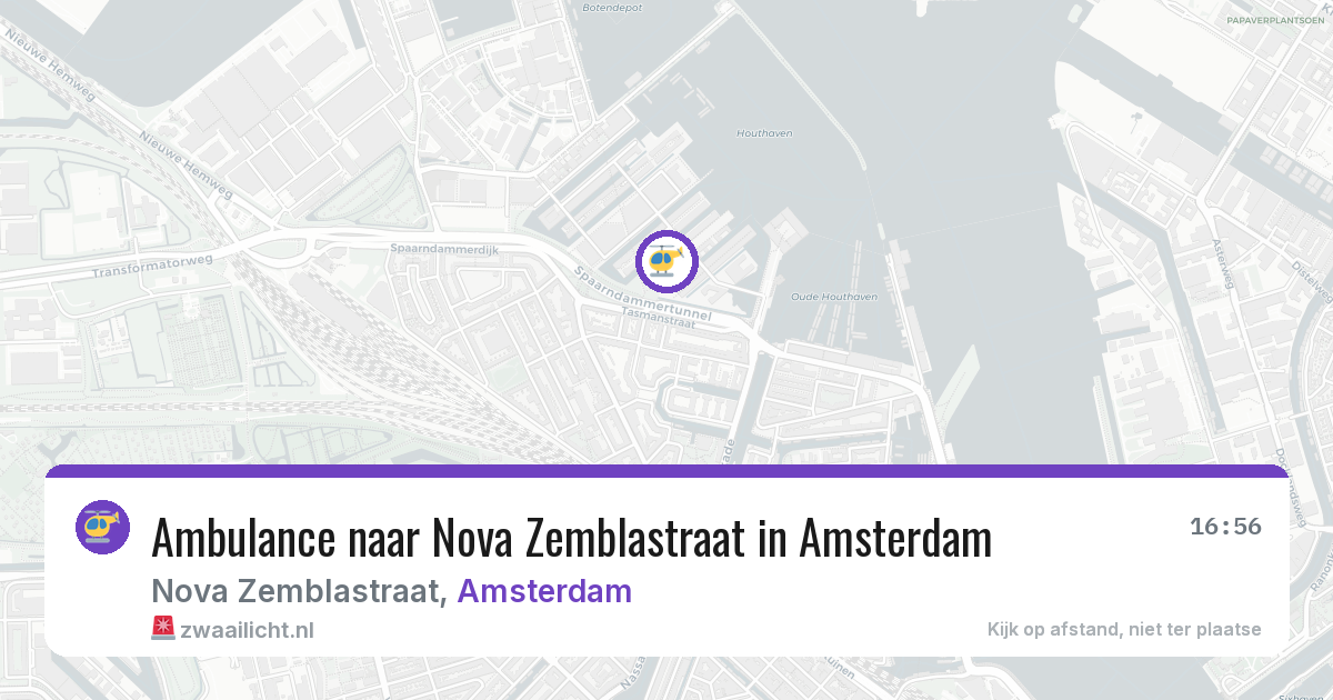 Ambulance naar Nova Zemblastraat in Amsterdam — 14 mei 2026