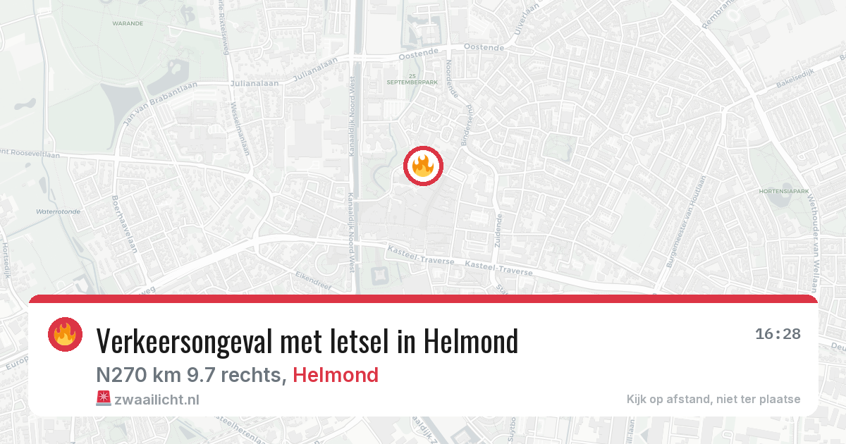 Verkeersongeval met letsel in Helmond — 11 feb 2026