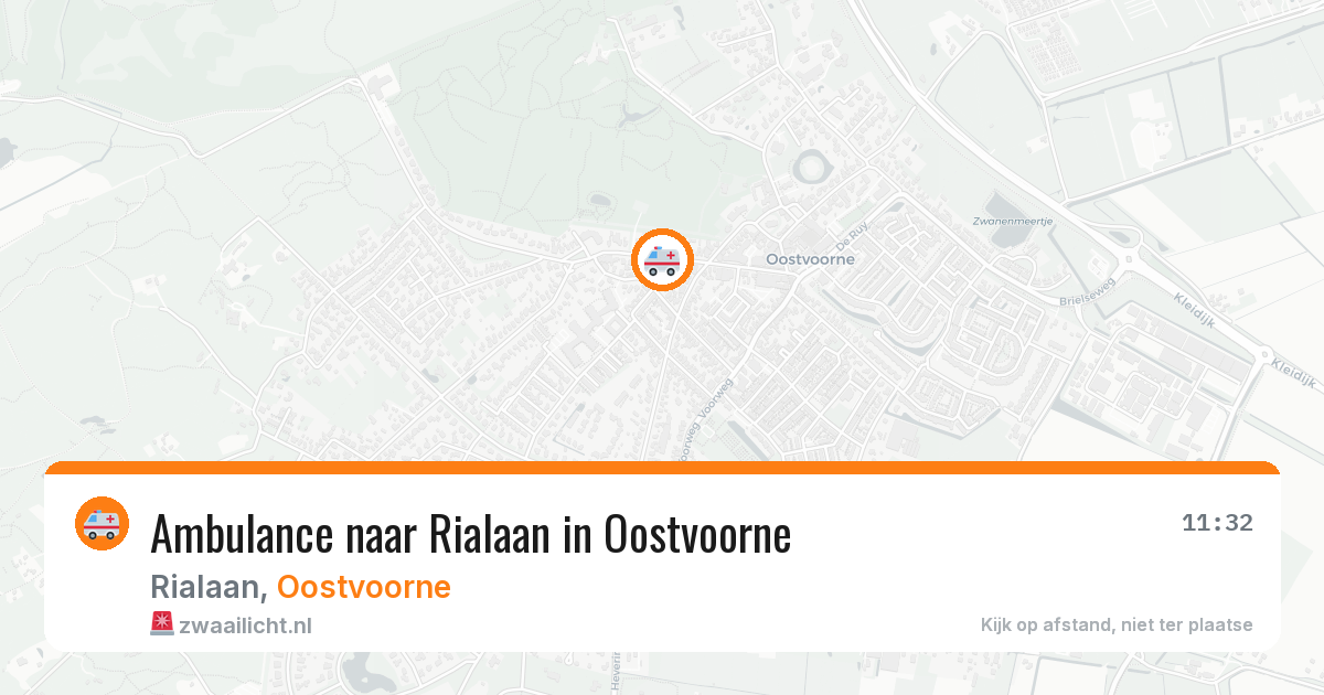 Ambulance naar Rialaan in Oostvoorne — 11 aug 2026