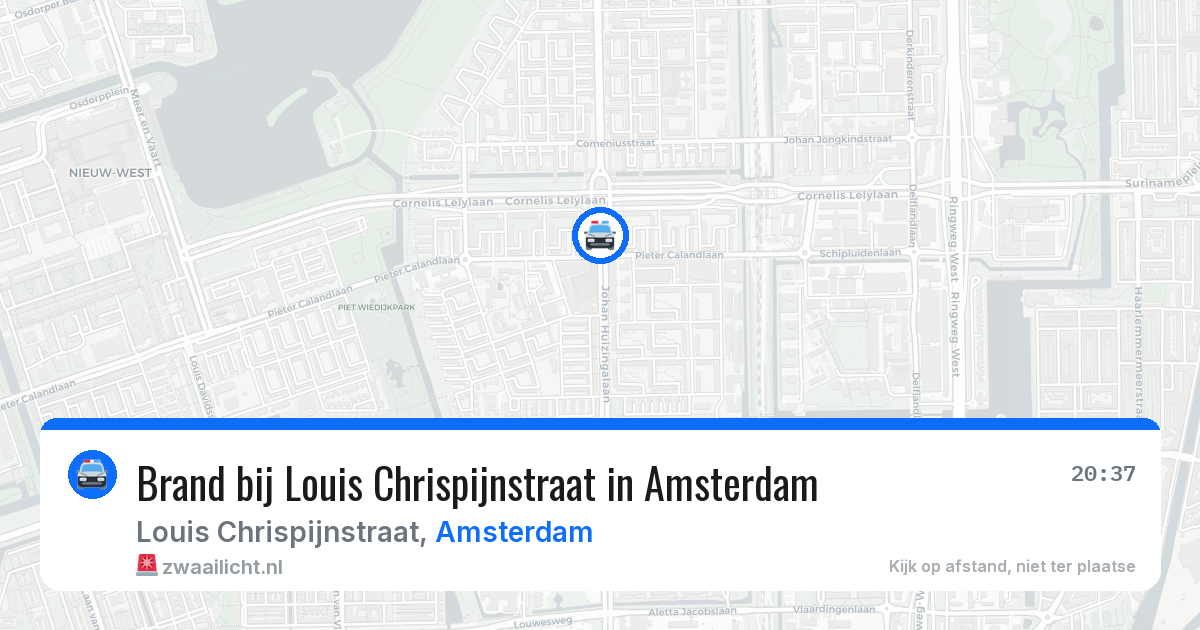 Brand bij Louis Chrispijnstraat in Amsterdam — 1 apr 2026