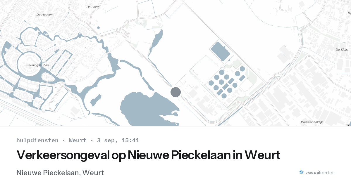 Verkeersongeval op Nieuwe Pieckelaan in Weurt — 3 sep 2026