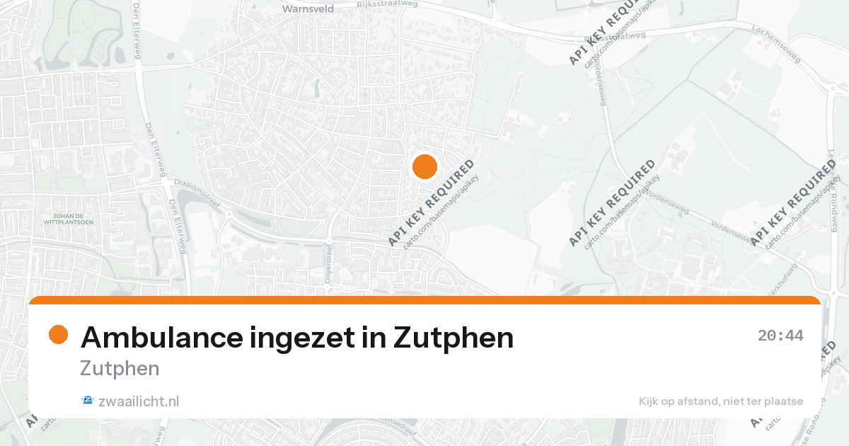 Ambulance ingezet in Zutphen — 25 aug 2026