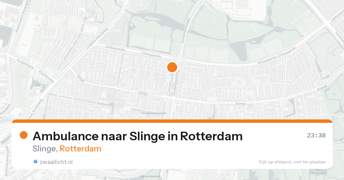 Ambulance naar Slinge in Rotterdam — 25 mei 2026