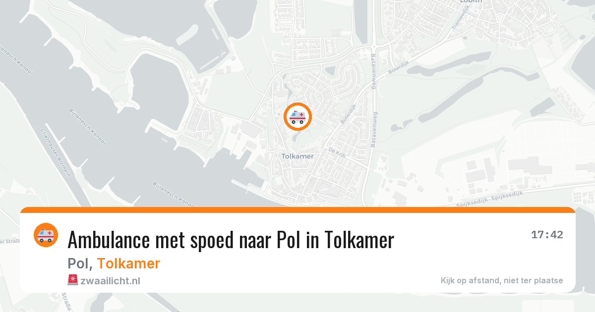 Ambulance met spoed naar Pol in Tolkamer — 10 apr 2026