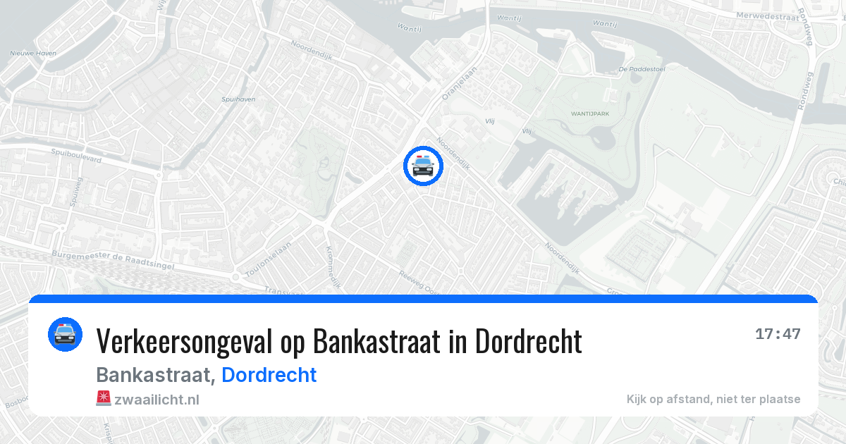 Verkeersongeval op Bankastraat in Dordrecht — 3 jun 2026