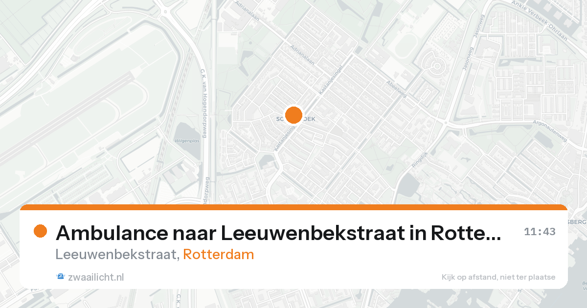 Ambulance naar Leeuwenbekstraat in Rotterdam — 17 aug 2026