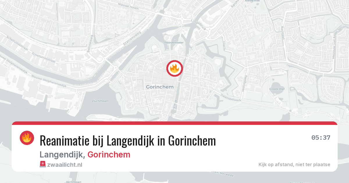Reanimatie bij Langendijk in Gorinchem — 23 apr 2026