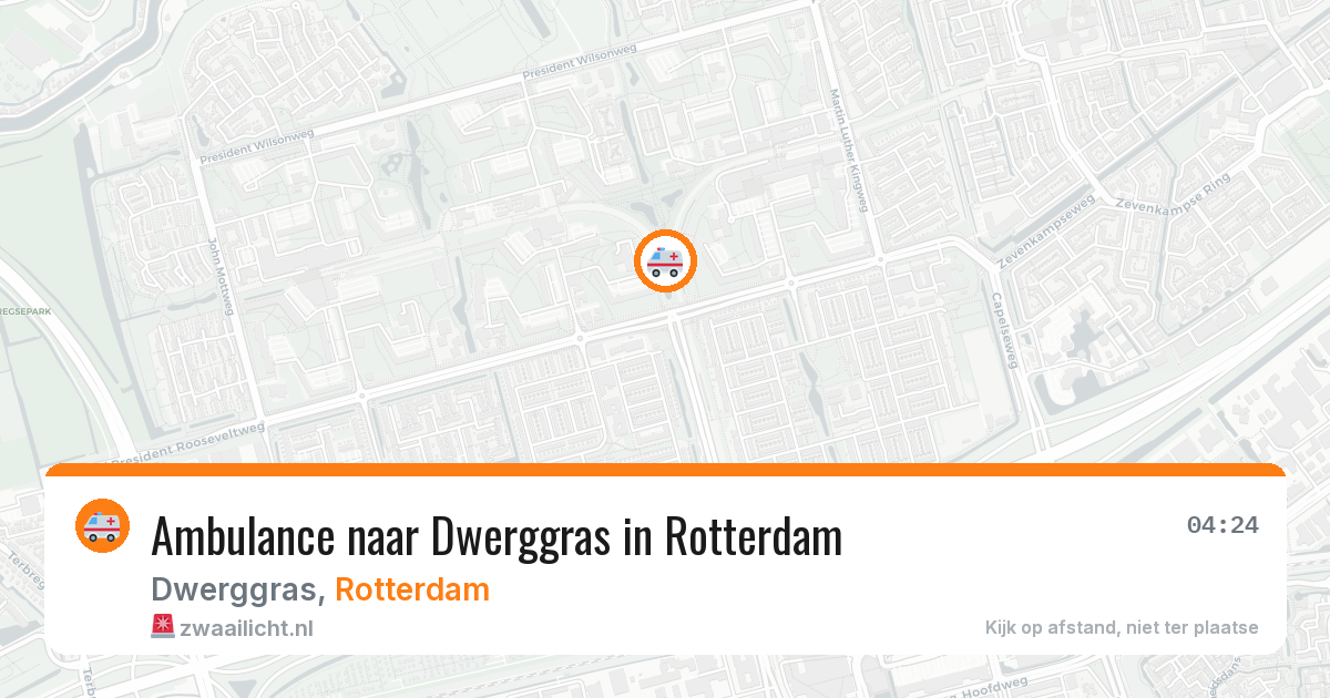 Ambulance naar Dwerggras in Rotterdam — 30 jun 2026