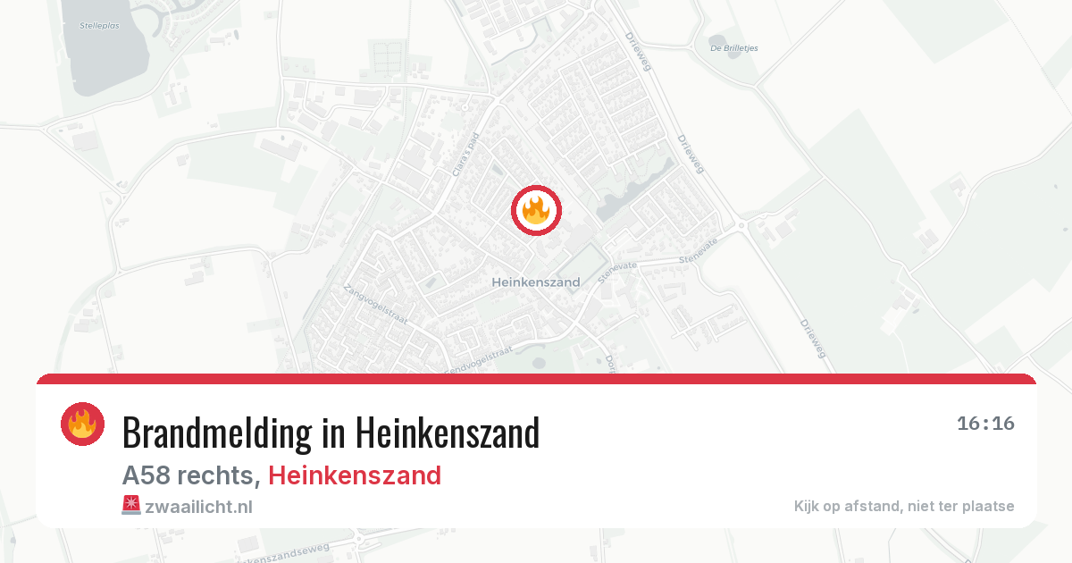 Brandmelding in Heinkenszand — 21 mrt 2026