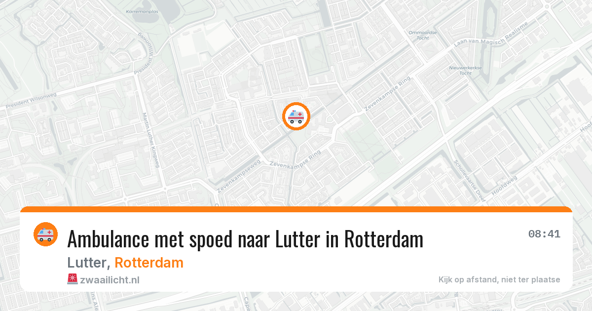 Ambulance met spoed naar Lutter in Rotterdam — 25 feb 2026