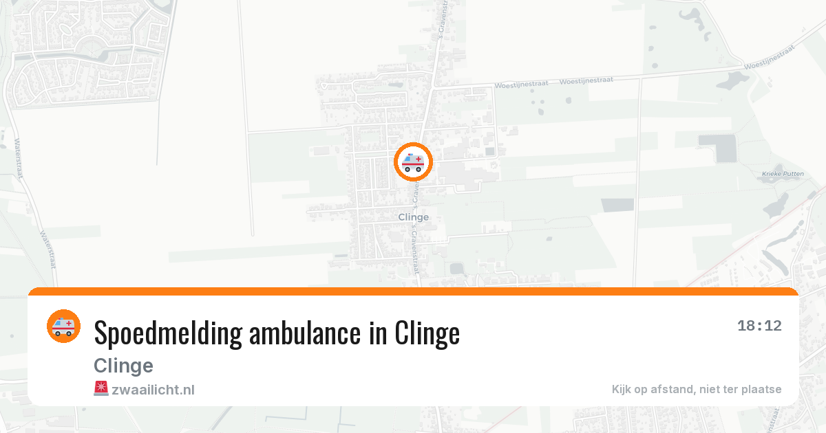 Spoedmelding ambulance in Clinge — 30 mrt 2026