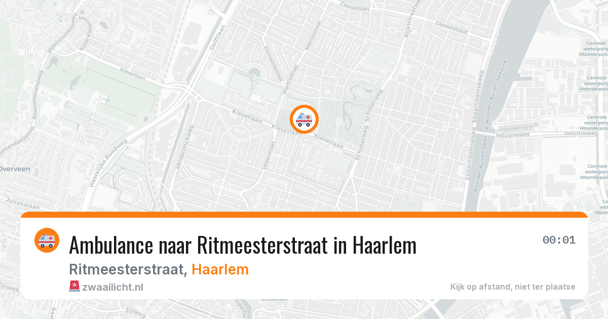 Ambulance naar Ritmeesterstraat in Haarlem — 26 jun 2026