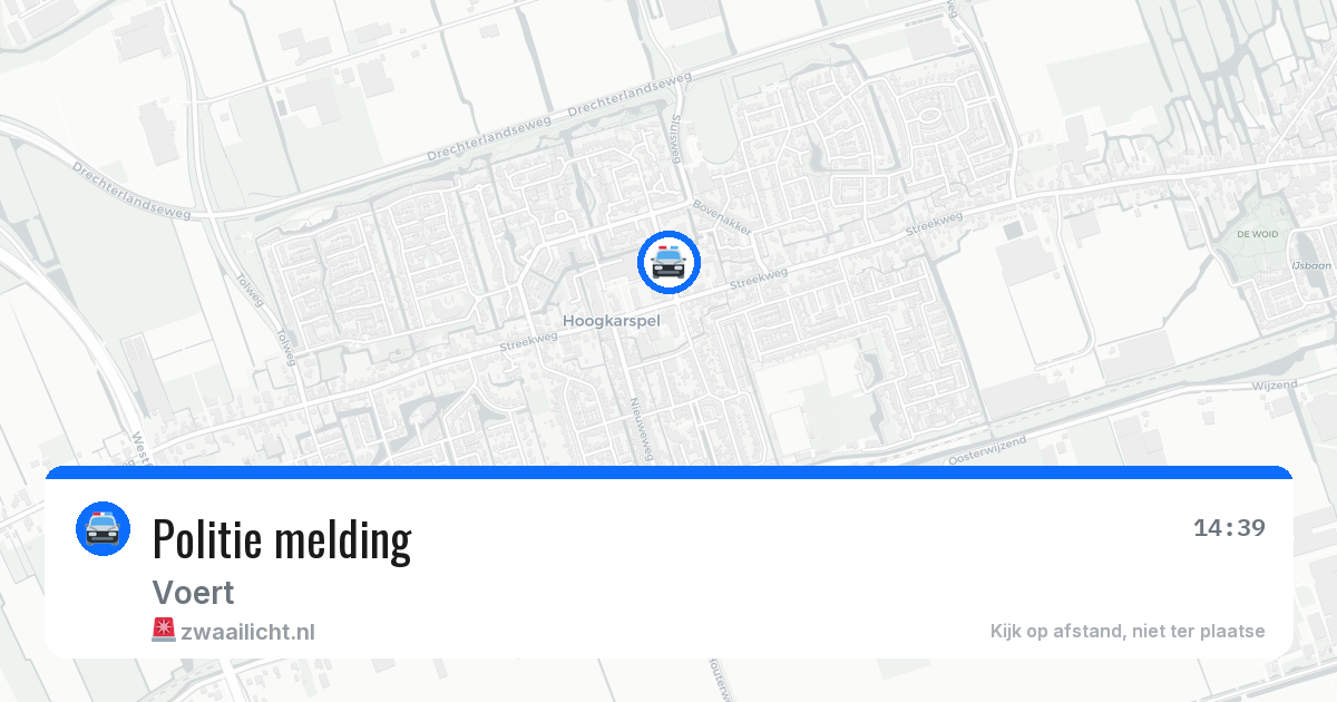 Politie melding — 16 jul 2026