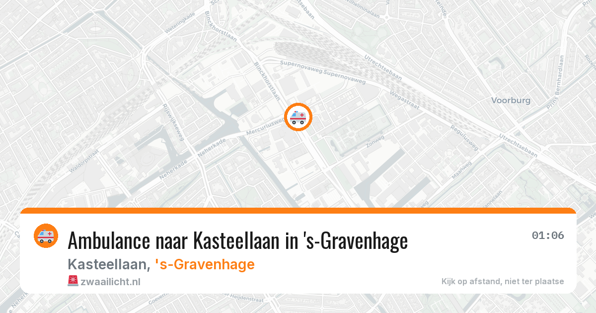 Ambulance naar Kasteellaan in 's-Gravenhage — 23 mei 2026