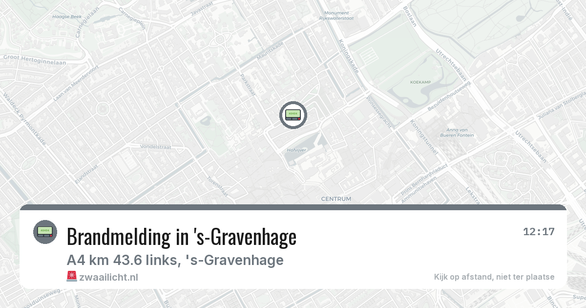 Brandmelding in 's-Gravenhage — 2 feb 2026