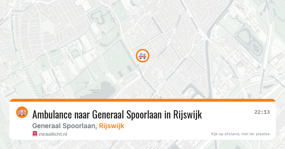 Ambulance naar Generaal Spoorlaan in Rijswijk — 5 mrt 2026