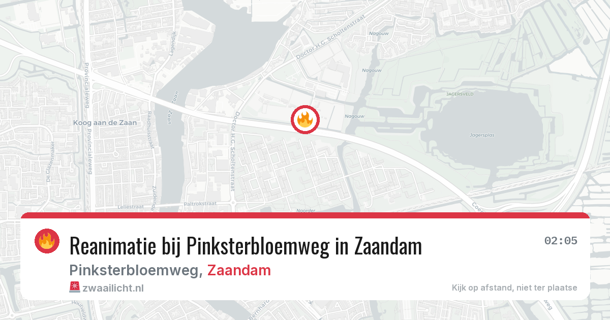 Reanimatie bij Pinksterbloemweg in Zaandam — 29 mei 2026