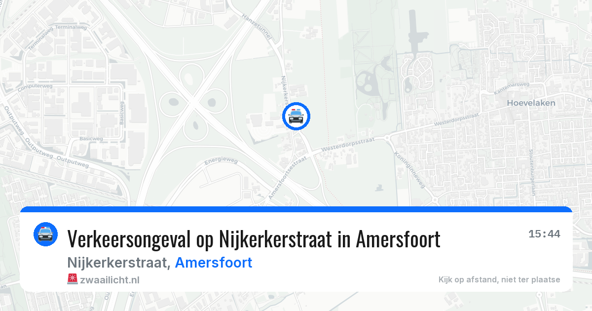 Verkeersongeval op Nijkerkerstraat in Amersfoort — 11 feb 2026