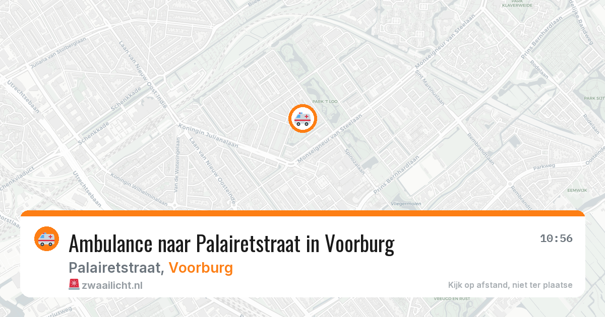 Ambulance naar Palairetstraat in Voorburg — 28 mei 2026