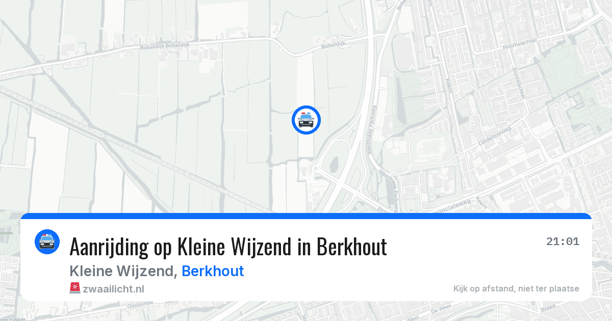 Aanrijding op Kleine Wijzend in Berkhout — 7 mei 2026