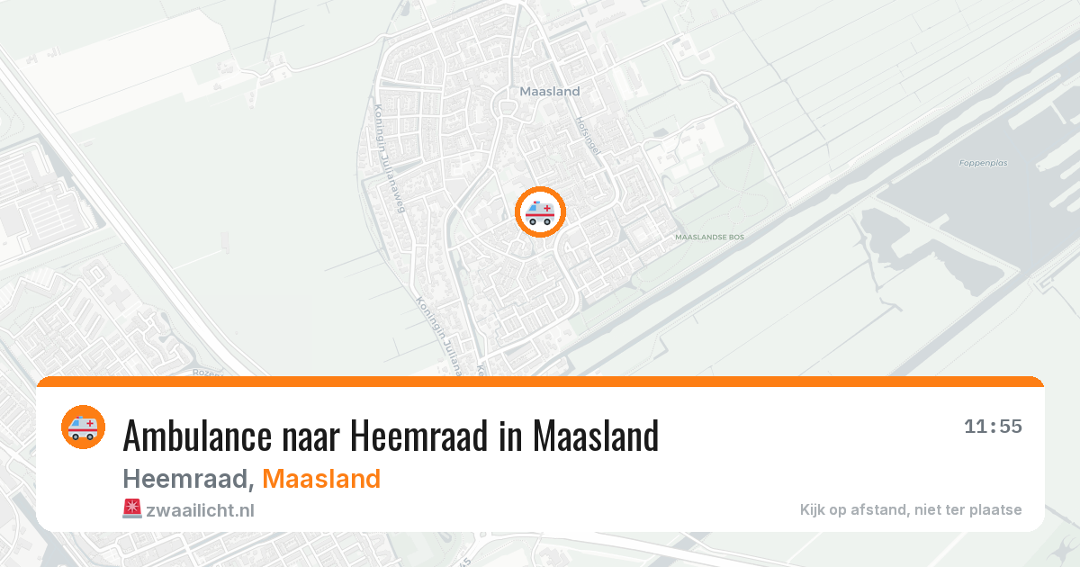 Ambulance naar Heemraad in Maasland — 14 aug 2026