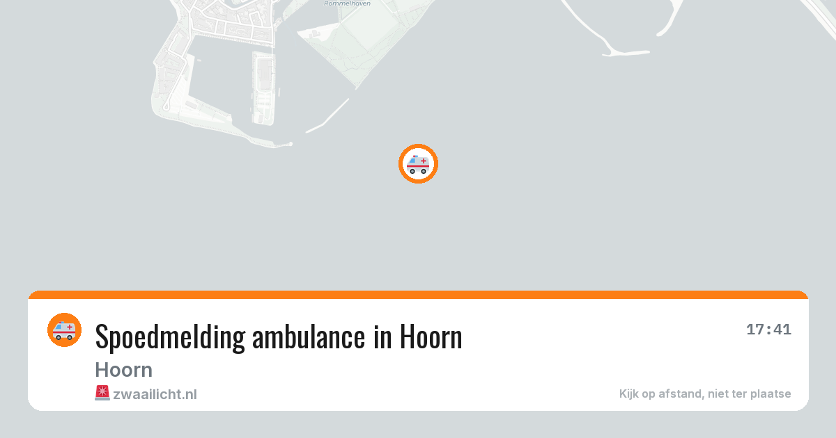 Spoedmelding ambulance in Hoorn — 11 aug 2026