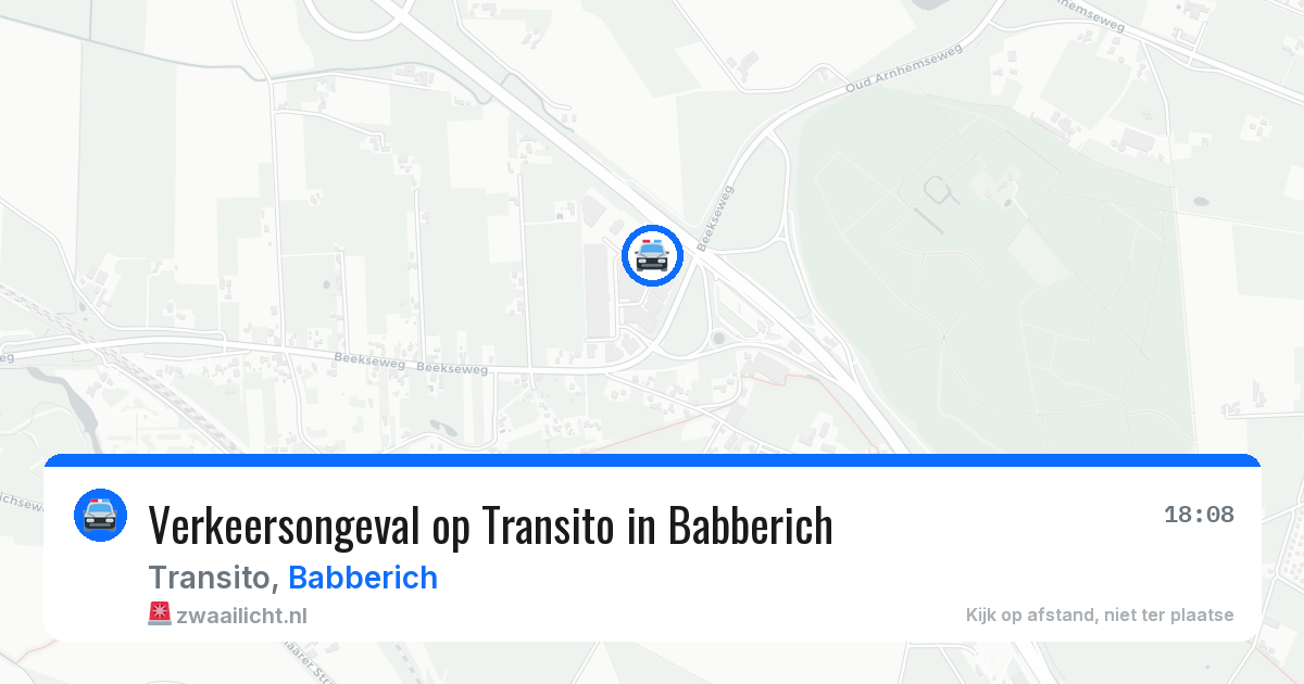 Verkeersongeval op Transito in Babberich — 6 mrt 2026