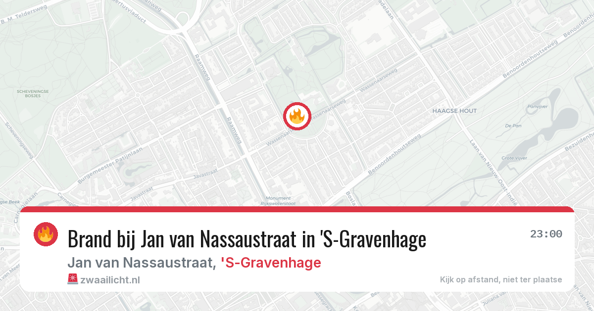 Brand bij Jan van Nassaustraat in 'S-Gravenhage — 17 mrt 2026