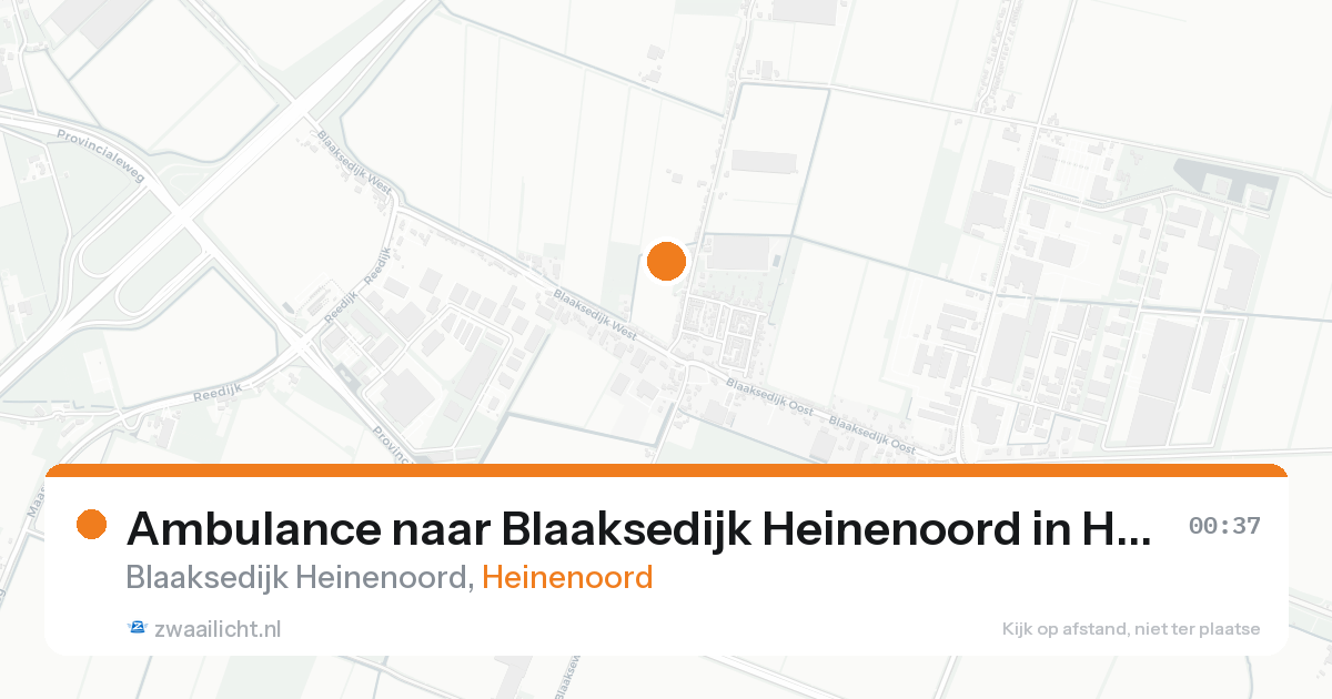Ambulance naar Blaaksedijk Heinenoord in Heinenoord — 7 feb 2026