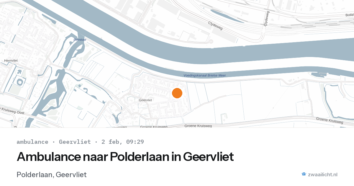 Ambulance naar Polderlaan in Geervliet — 2 feb 2026