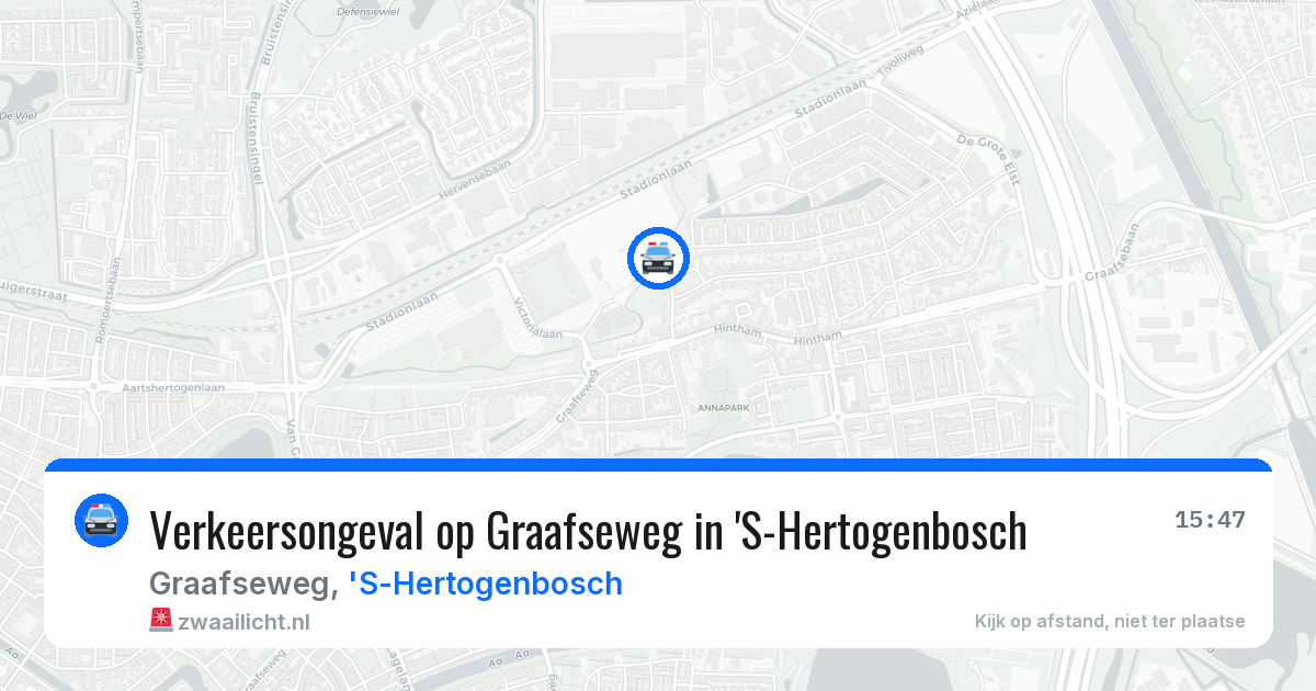 Verkeersongeval op Graafseweg in 'S-Hertogenbosch — 22 jun 2026