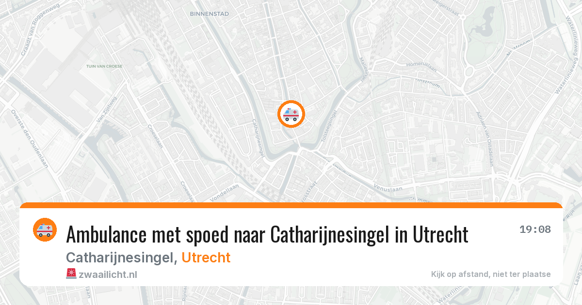 Ambulance met spoed naar Catharijnesingel in Utrecht — 27 apr 2026
