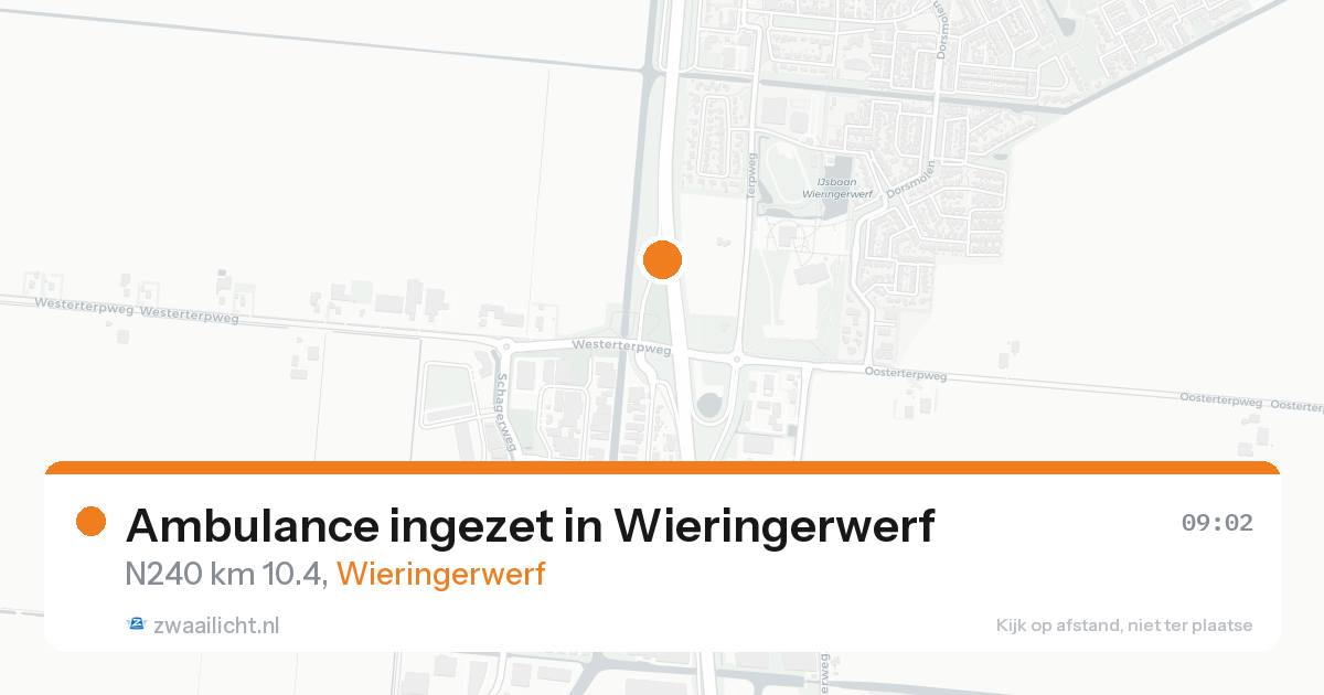 Ambulance ingezet in Wieringerwerf — 19 aug 2026