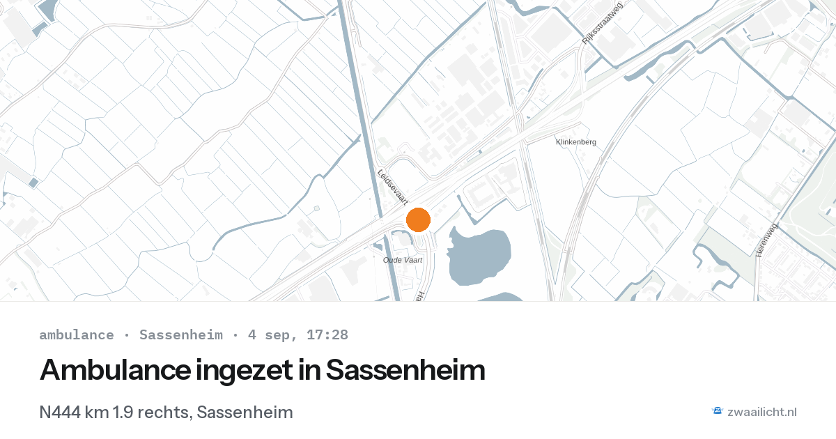 Ambulance ingezet in Sassenheim — 4 sep 2026