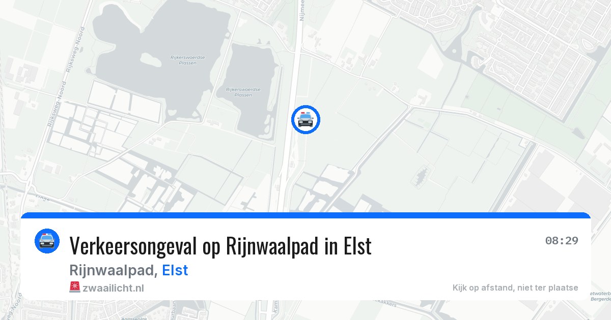 Verkeersongeval op Rijnwaalpad in Elst — 22 jun 2026