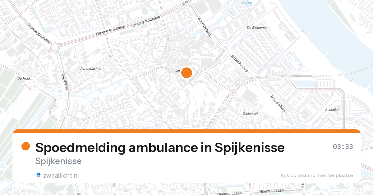 Spoedmelding ambulance in Spijkenisse — 18 jul 2026
