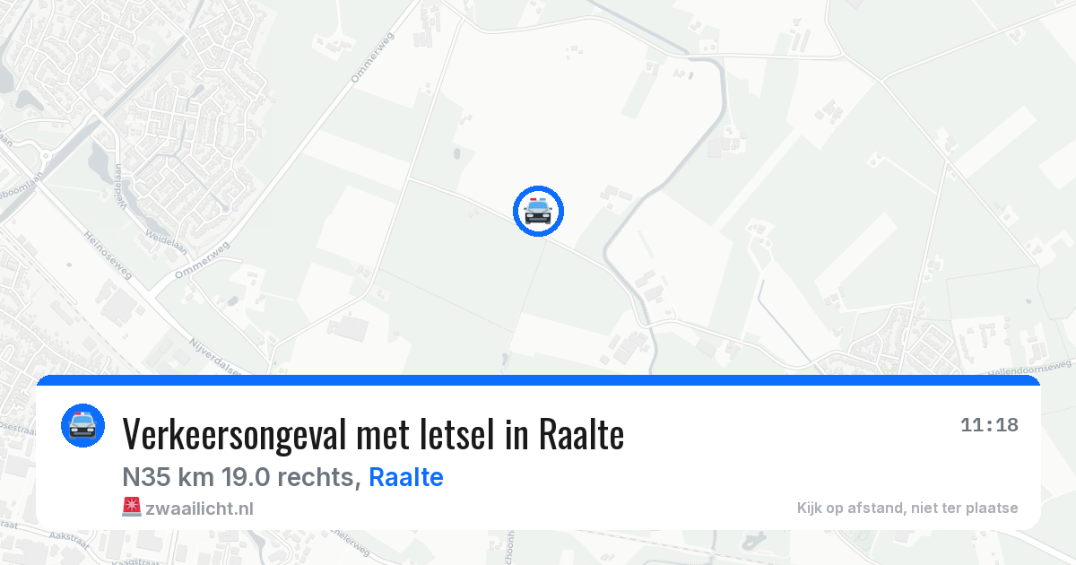Verkeersongeval met letsel in Raalte — 15 mei 2026