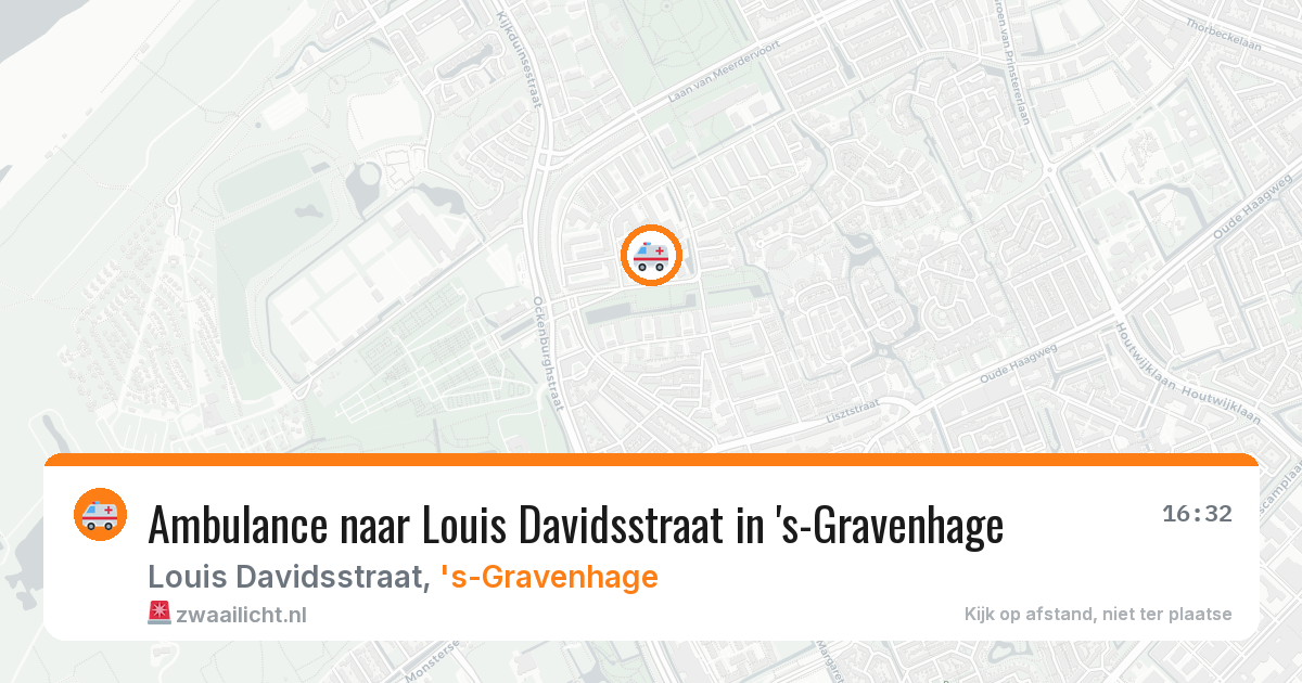 Ambulance naar Louis Davidsstraat in 's-Gravenhage — 6 mei 2026