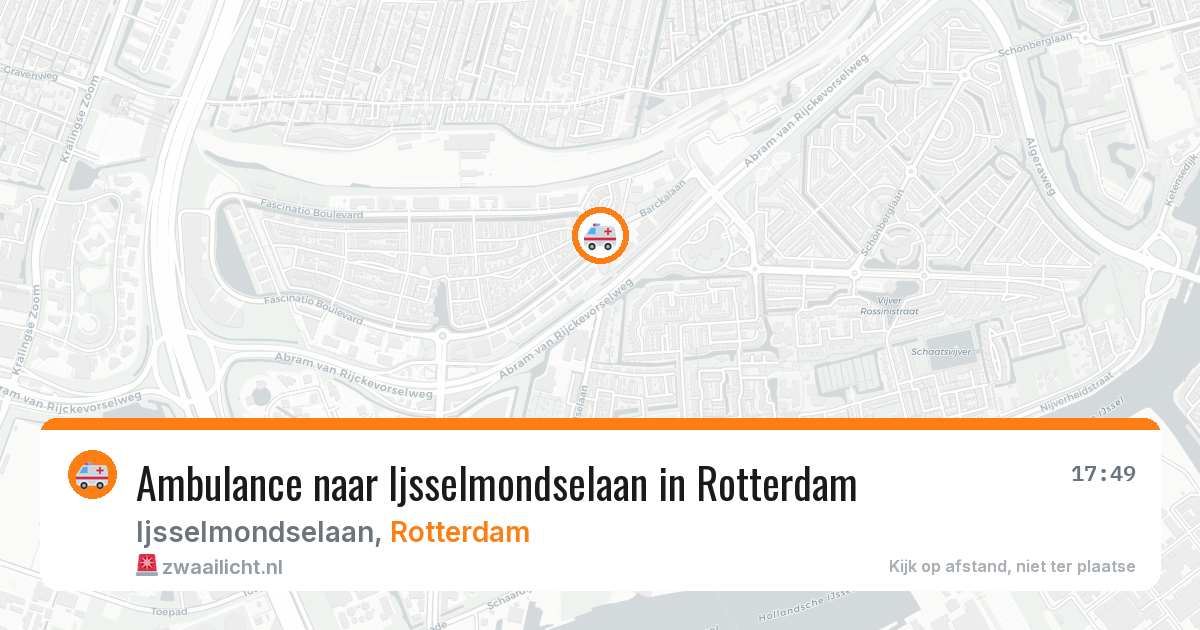Ambulance naar Ijsselmondselaan in Rotterdam — 10 jul 2026