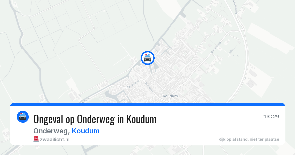 Ongeval op Onderweg in Koudum — 27 jun 2026
