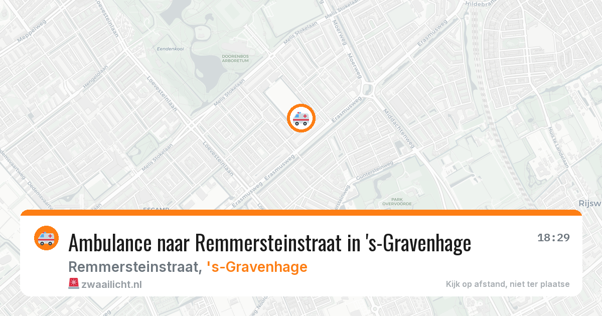Ambulance naar Remmersteinstraat in 's-Gravenhage — 30 mrt 2026