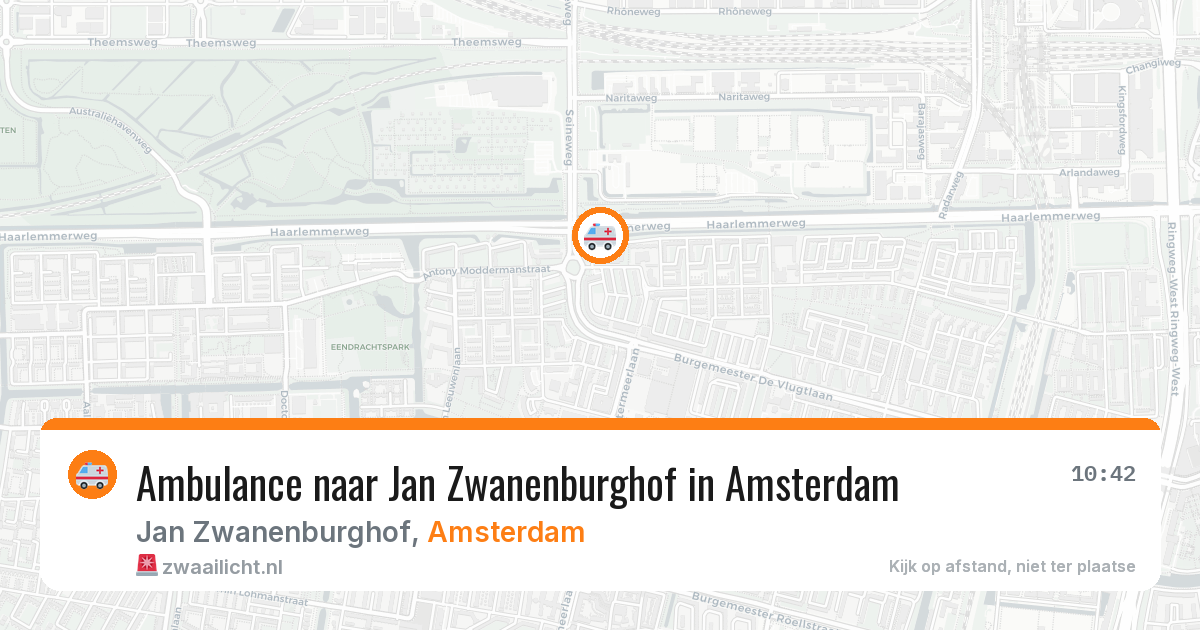 Ambulance naar Jan Zwanenburghof in Amsterdam — 8 jun 2026