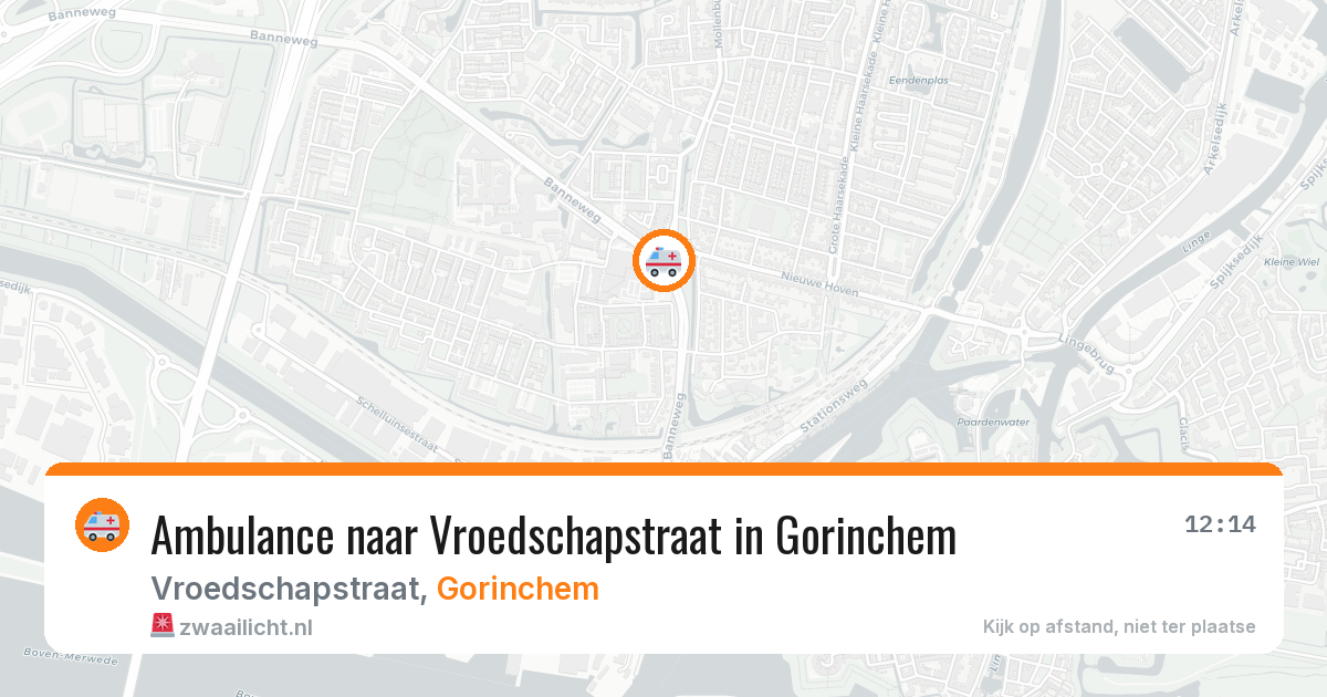 Ambulance naar Vroedschapstraat in Gorinchem — 25 jun 2026