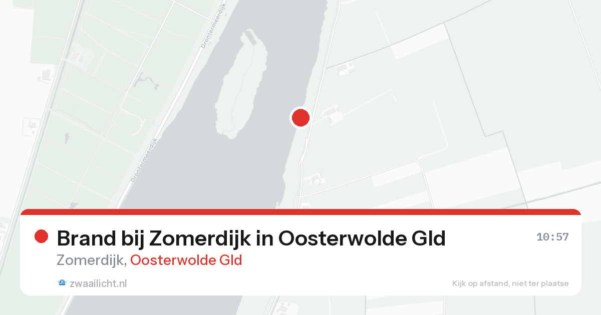Brand bij Zomerdijk in Oosterwolde Gld — 17 aug 2026