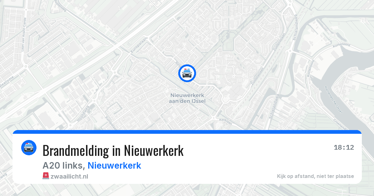 Brandmelding in Nieuwerkerk — 12 mrt 2026