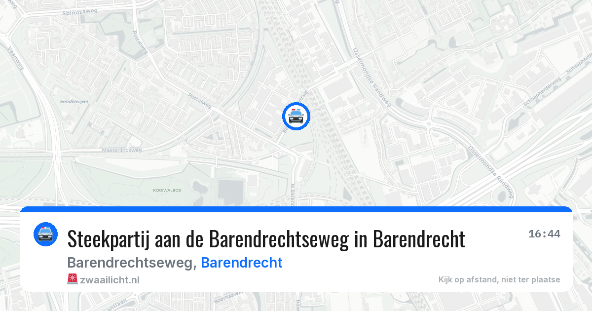 Steekpartij aan de Barendrechtseweg in Barendrecht — 12 mei 2026